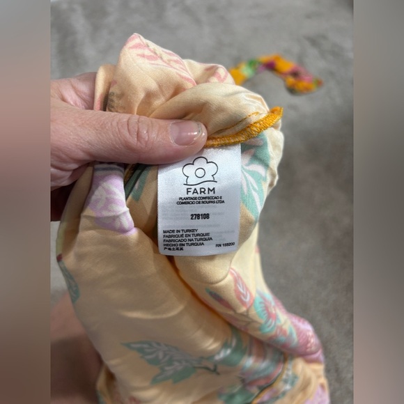 NEW! Farm x Anthropologie Single-Shoulder Printed Maxi Dress Cutout Floral XS - Picture 15 of 16